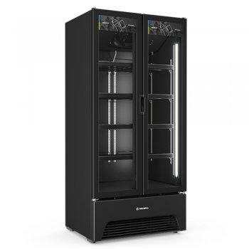 REFRIGERADOR EXPOSITOR 02 PORTAS ALL BLACK  752 L  VB70- METALFRIO - BERTEVELLO